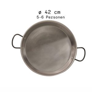 Paella Pfanne Ø42 cm Induktion, Gas, Ceran, Elektroherd (5-6 Personen)