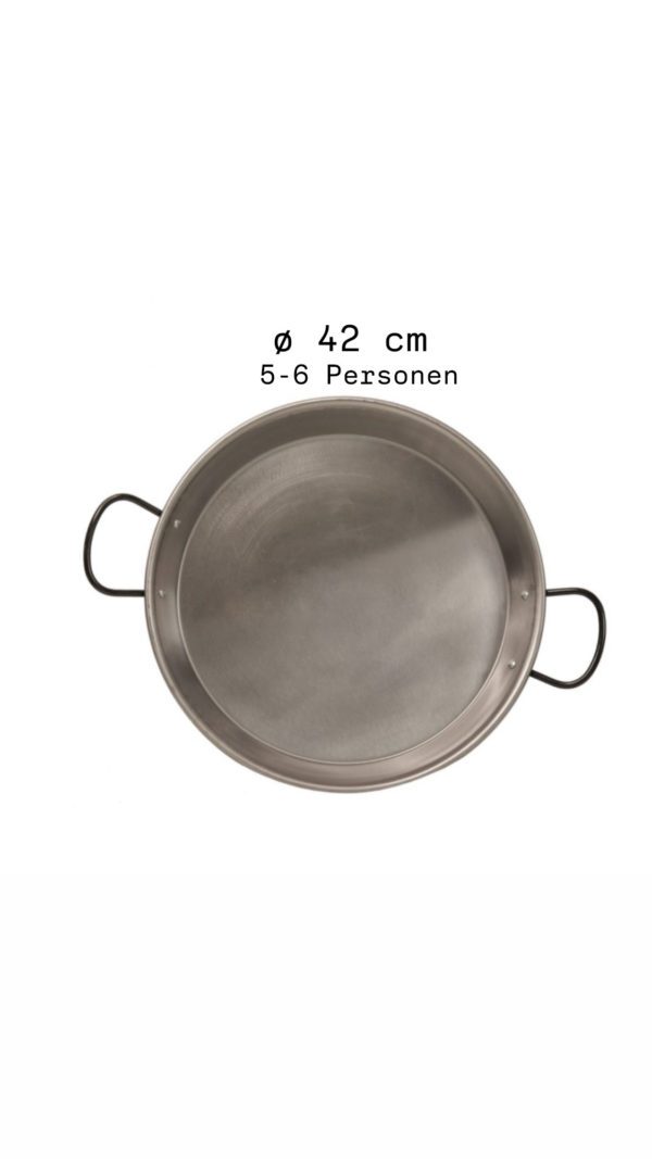 Paella Pfanne Ø42 cm Induktion, Gas, Ceran, Elektroherd (5-6 Personen)
